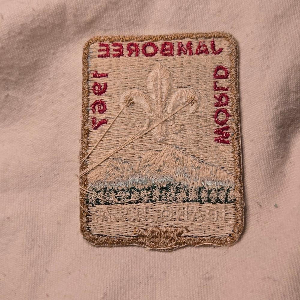 VTG 1967 BSA Idaho World Jamboree Patch Fleur-De-Lis Boy Scouts Of America USA - Picture 3 of 3